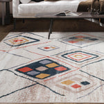 Burin Bohemian Southwestern Geometric Diamond Indoor Area Rug - Rugs by Superior