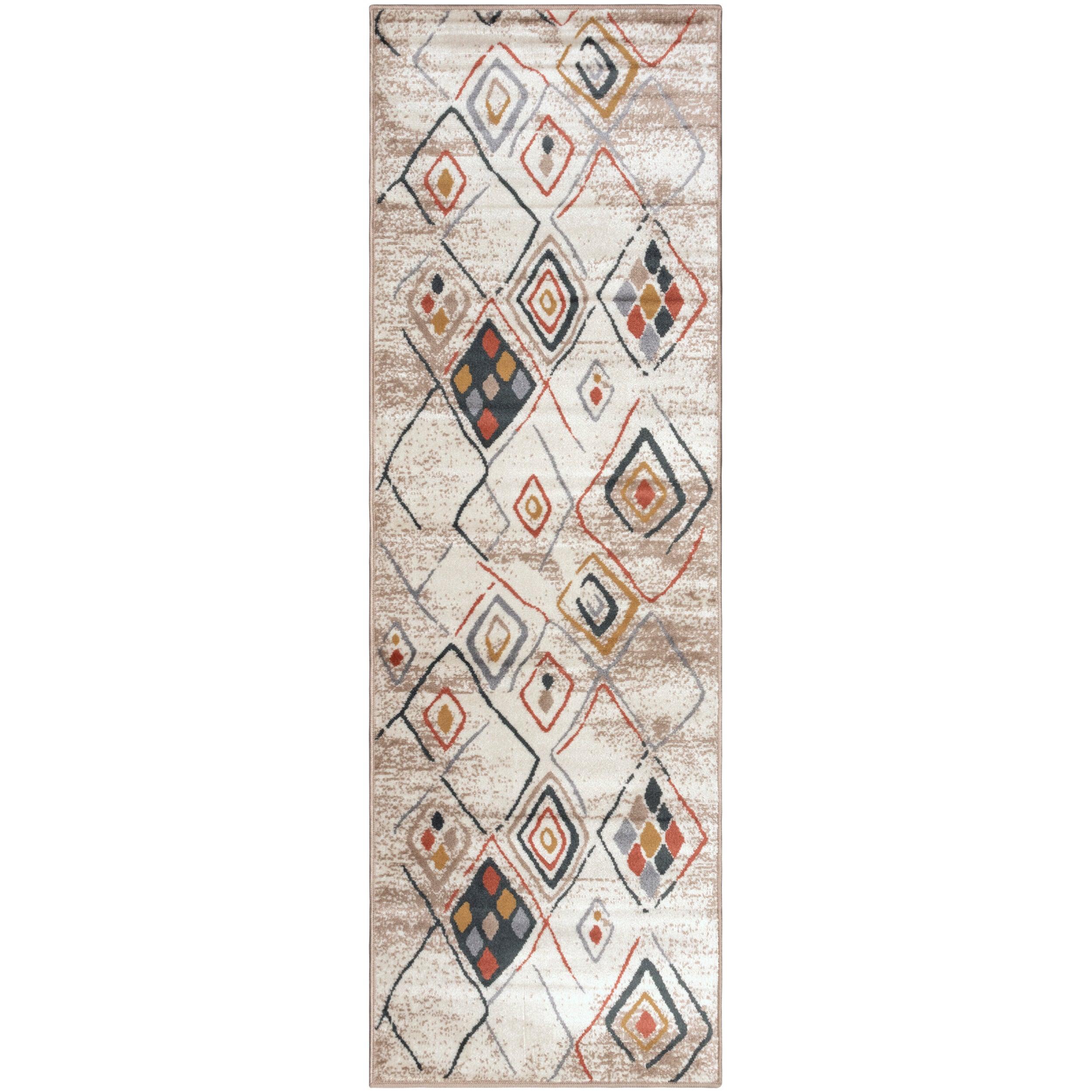 Burin Bohemian Southwestern Geometric Diamond Indoor Area Rug - Rugs by Superior