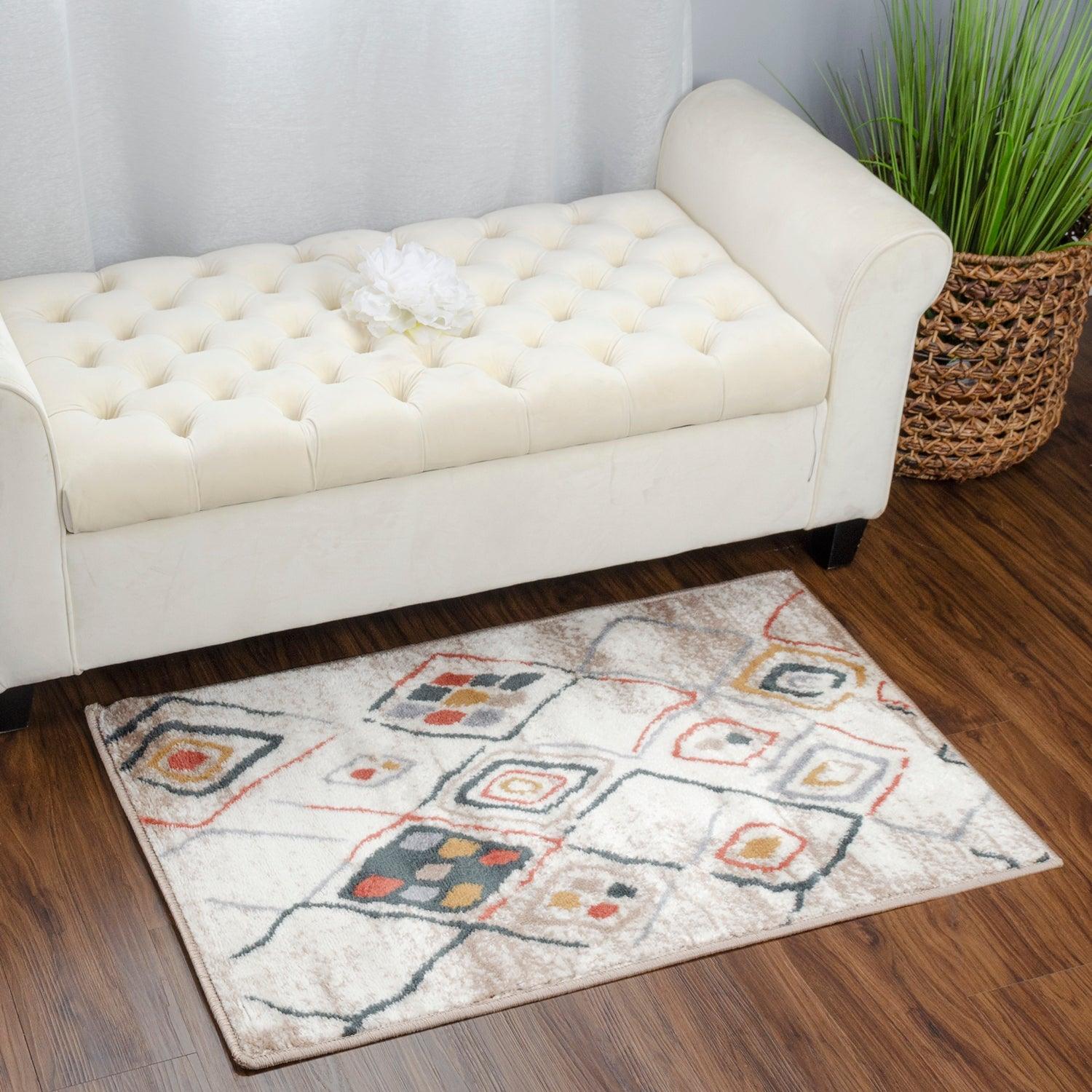Burin Bohemian Southwestern Geometric Diamond Indoor Area Rug - Rugs by Superior