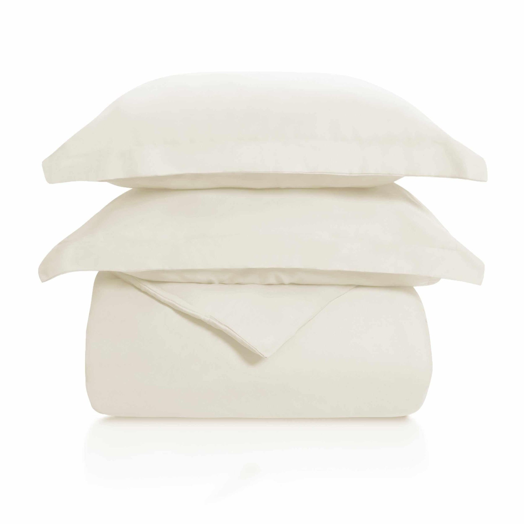  Superior Wrinkle Resistant Cotton Duvet Cover Set - Ivory