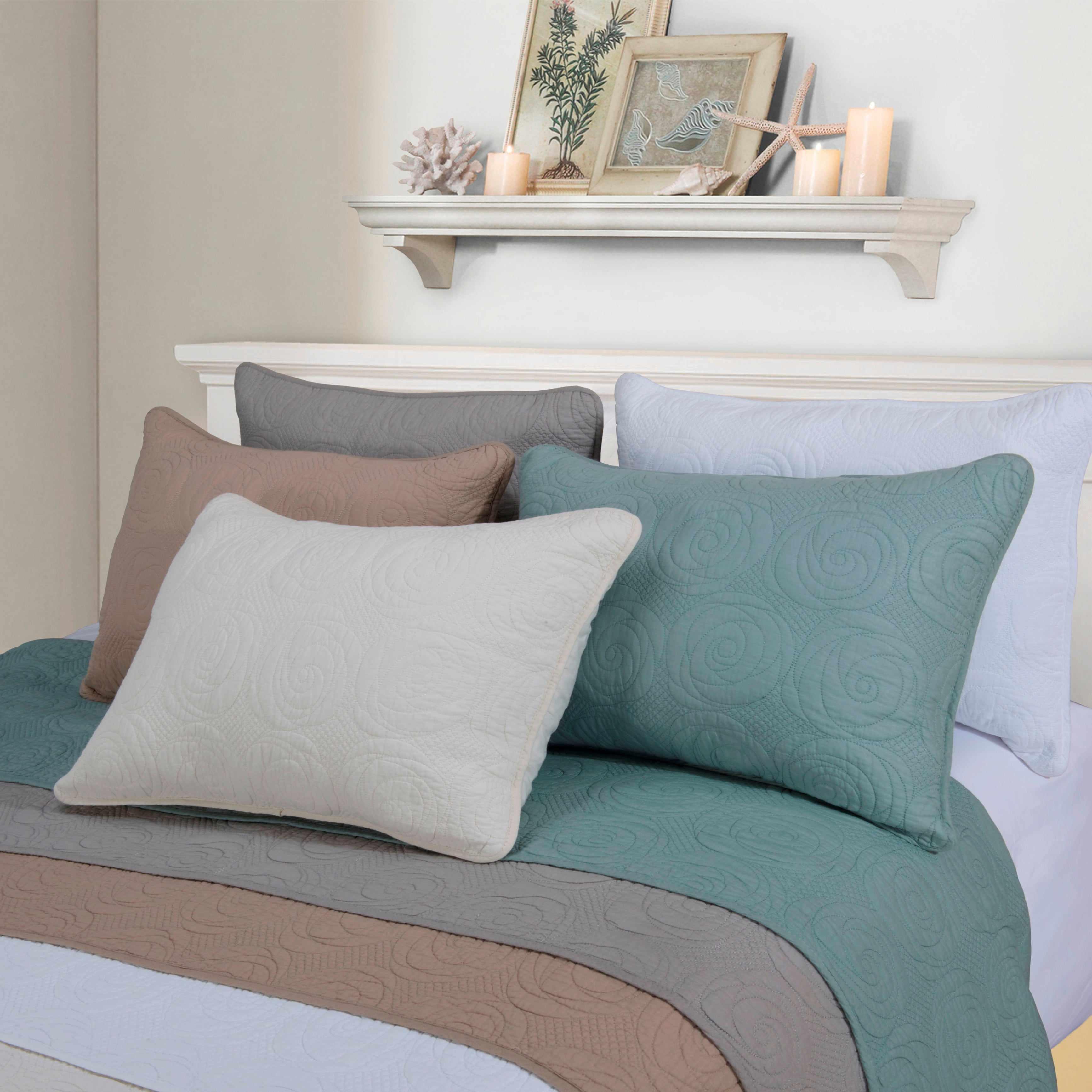 Channing Fine Stitched Floral Cotton Quilt Set - Quilt Set by Superior Brand