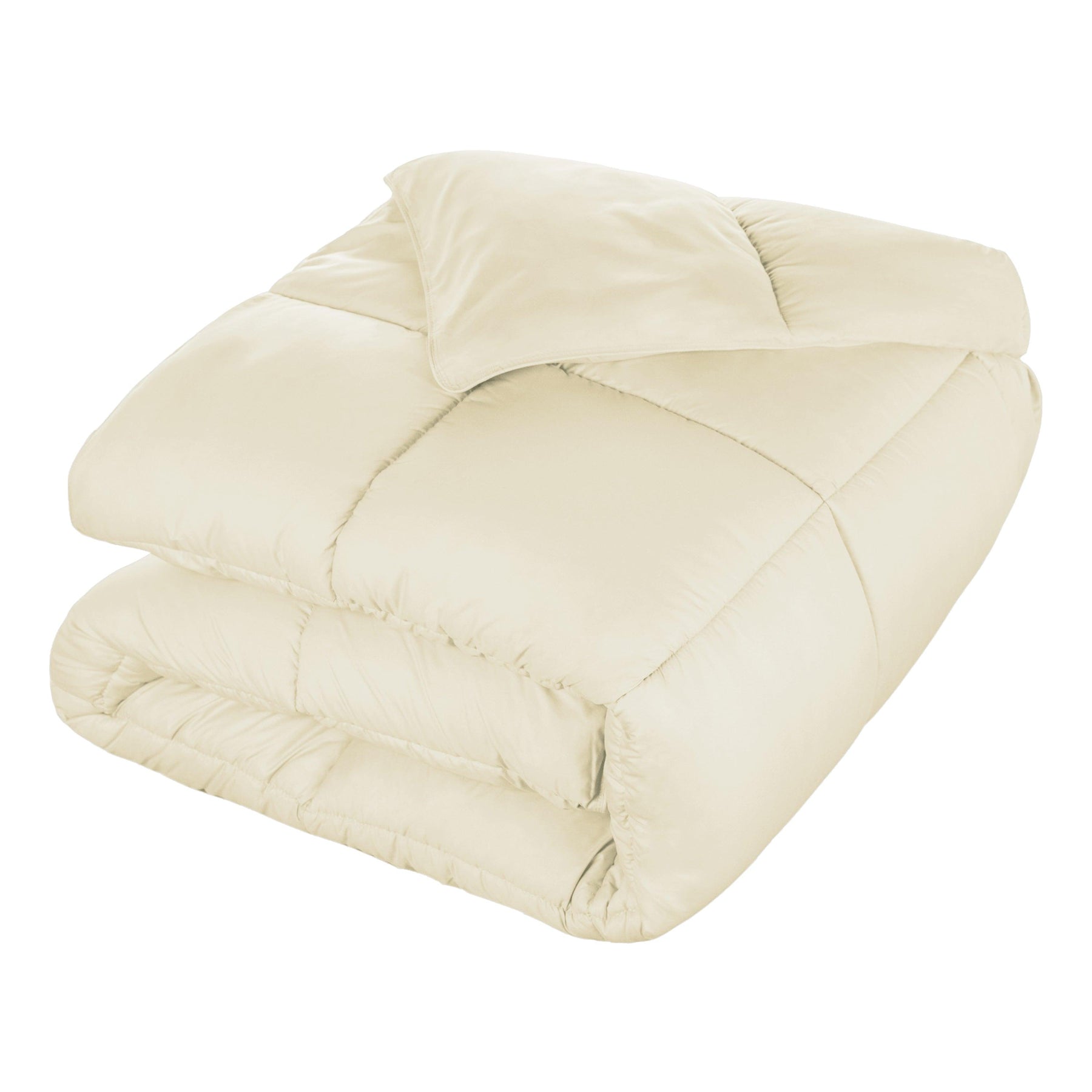  Superior Solid All Season Down Alternative Microfiber Comforter - Ivory