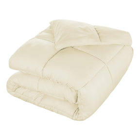  Superior Solid All Season Down Alternative Microfiber Comforter - Ivory