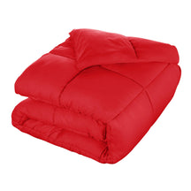  Superior Solid All Season Down Alternative Microfiber Comforter - Red