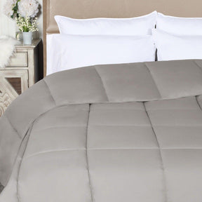 Superior Solid All Season Down Alternative Microfiber Comforter - Silver