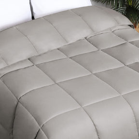 Superior Solid All Season Down Alternative Microfiber Comforter - Silver