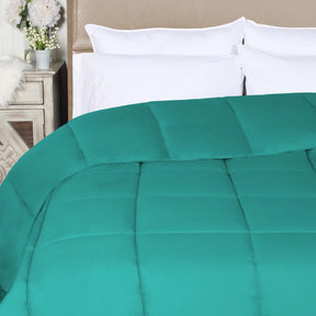 Superior Solid All Season Down Alternative Microfiber Comforter - Turquoise