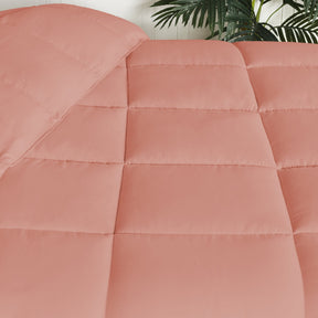Superior Solid All Season Down Alternative Microfiber Comforter - Blush