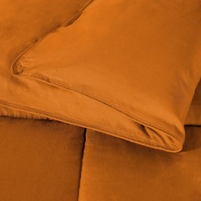  Superior Solid All Season Down Alternative Microfiber Comforter - Dusty Orange