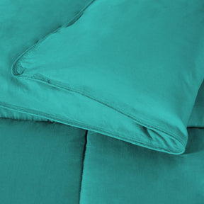 Superior Solid All Season Down Alternative Microfiber Comforter - Turquoise