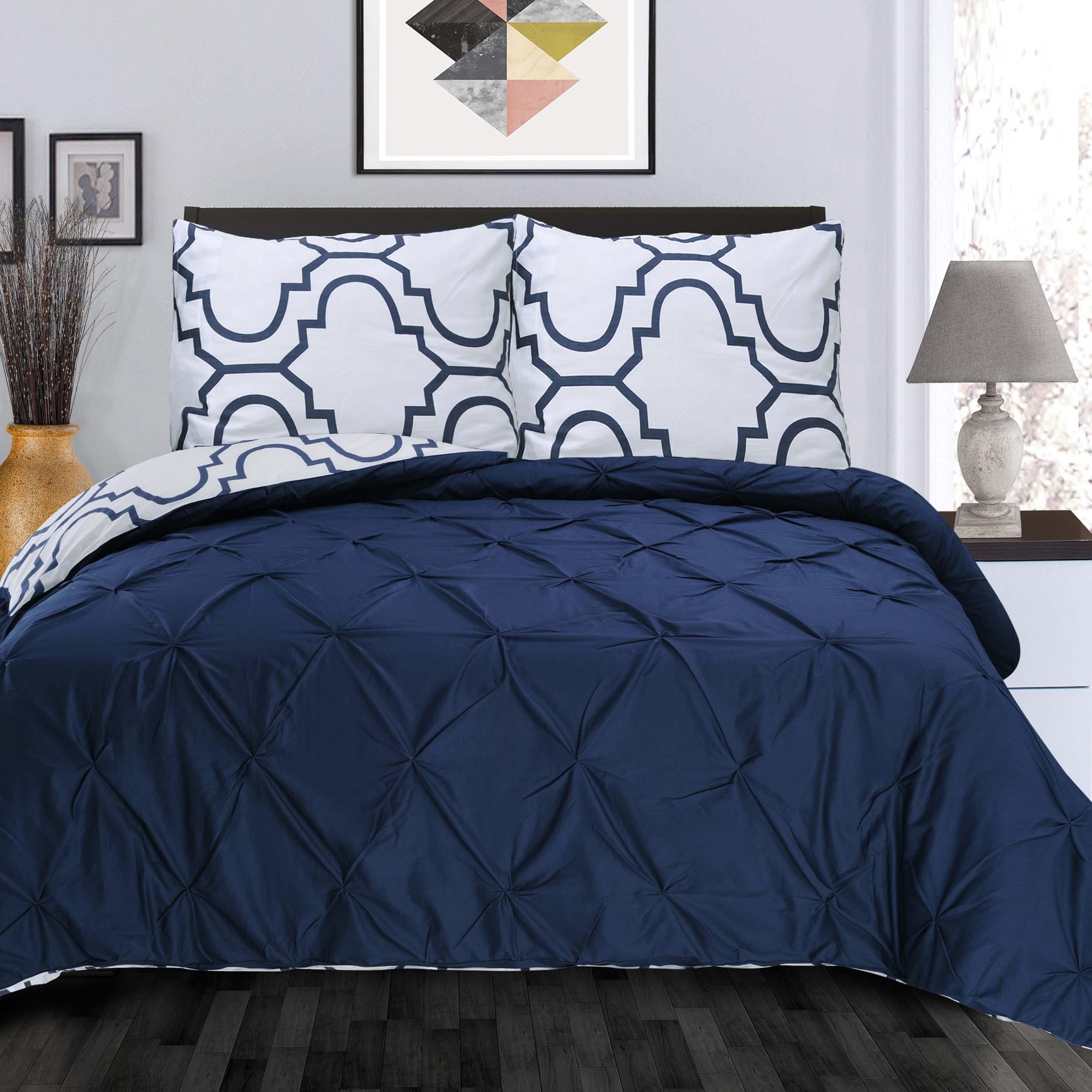 Cotton Modern Geometric Valencia Set with Button Closure - Duvet Cover Set by Superior Brand