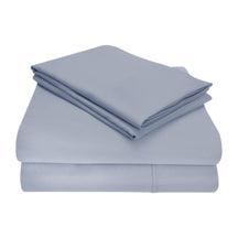 Superior Cotton Blend Solid Deep Pocket Bed Sheet Set - Light Blue