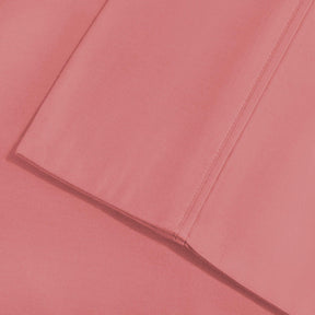  Superior Solid Count Cotton Blend Deep Pocket Sheet Set - Blush