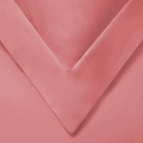  Superior Solid Cotton Blend Duvet Cover Set - Blush