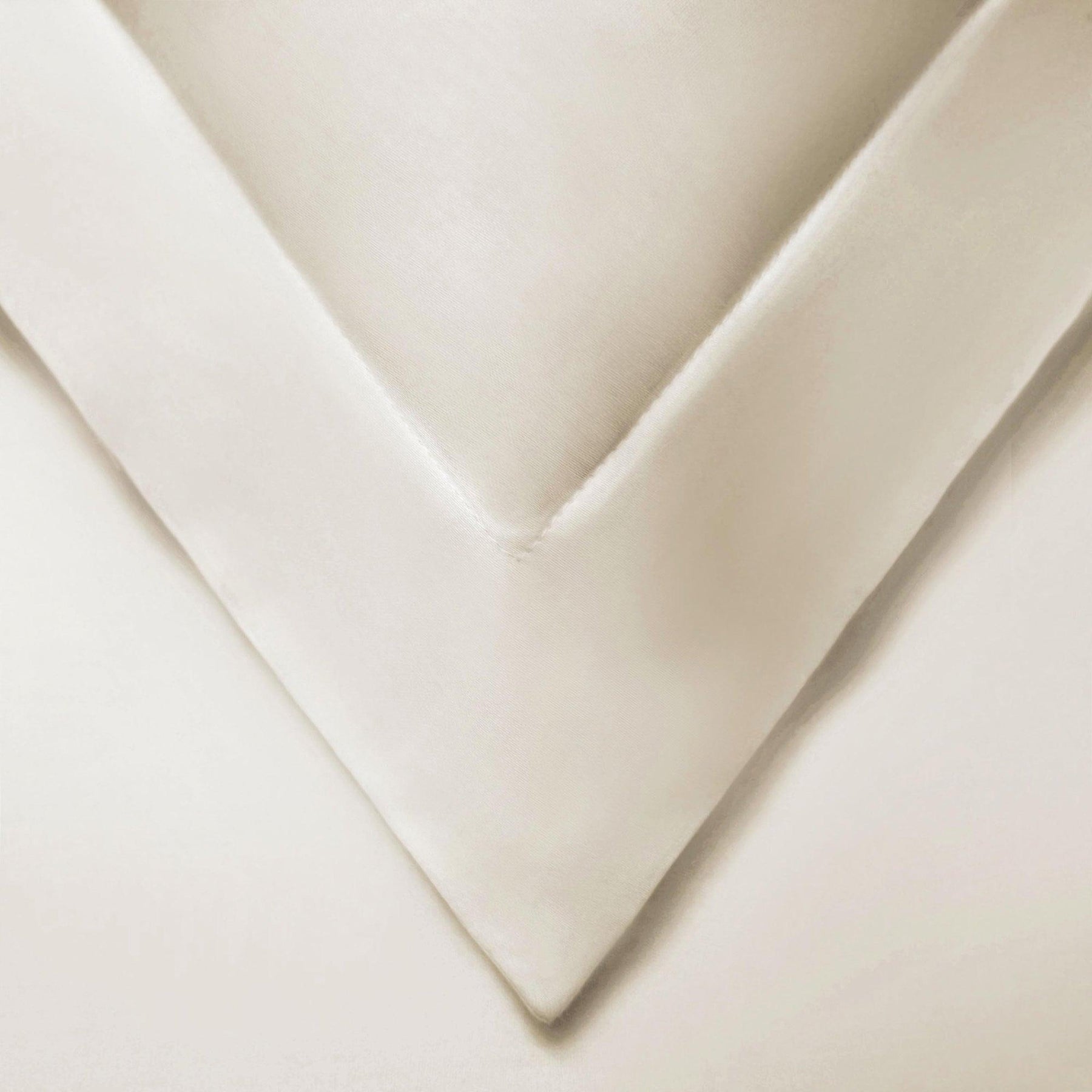  Superior Solid Cotton Blend Duvet Cover Set - Ivory