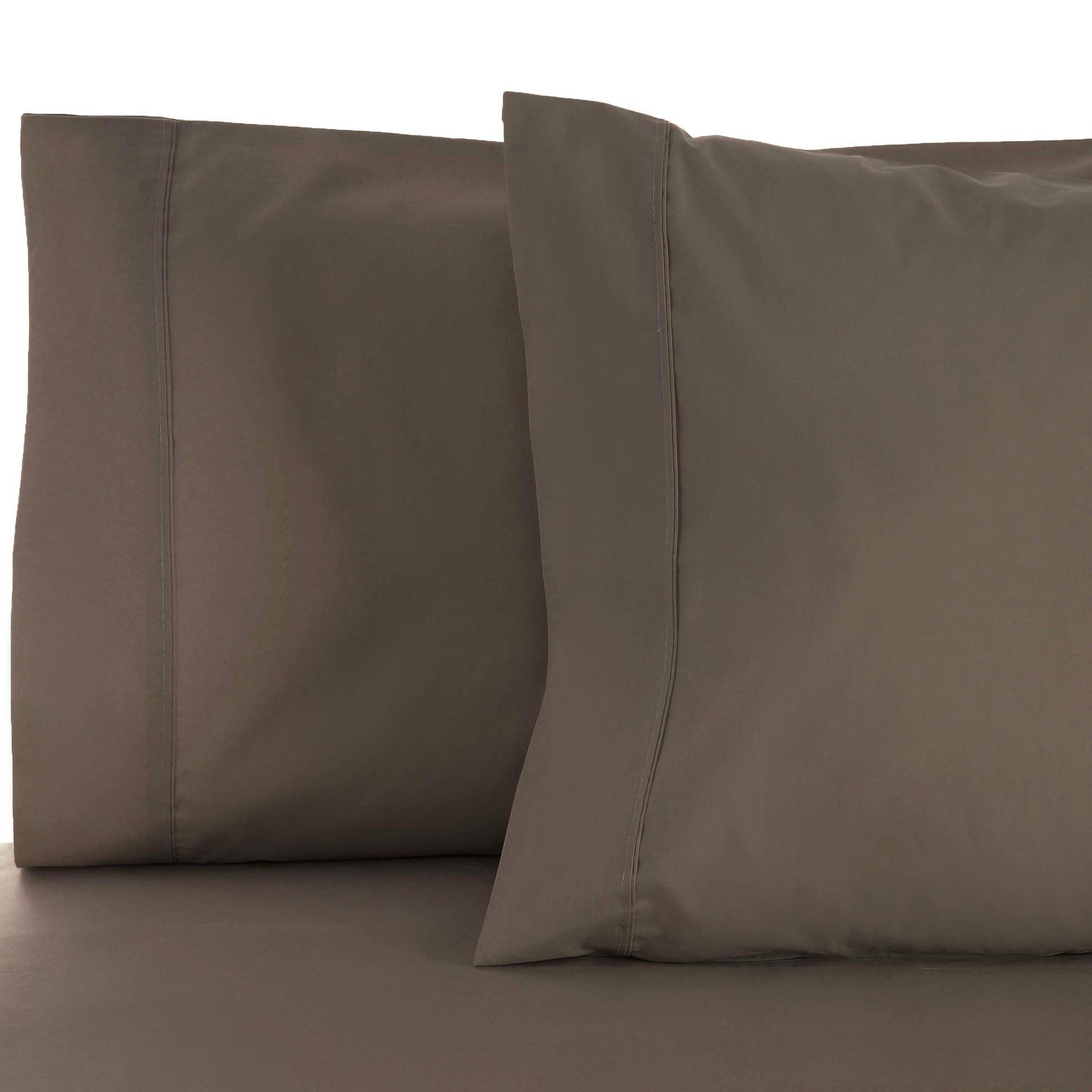 Superior Solid Cotton Blend Pillowcase Set - Grey