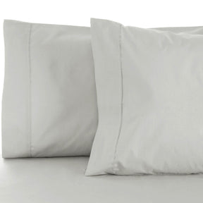 Superior Solid Cotton Blend Pillowcase Set - Platinum