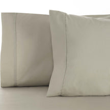 Superior Solid Cotton Blend Pillowcase Set - Stone