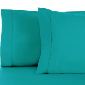 Superior Solid Cotton Blend Pillowcase Set - Teal