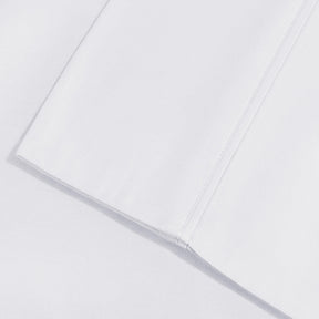  Superior Solid Cotton Blend Pillowcase Set - White