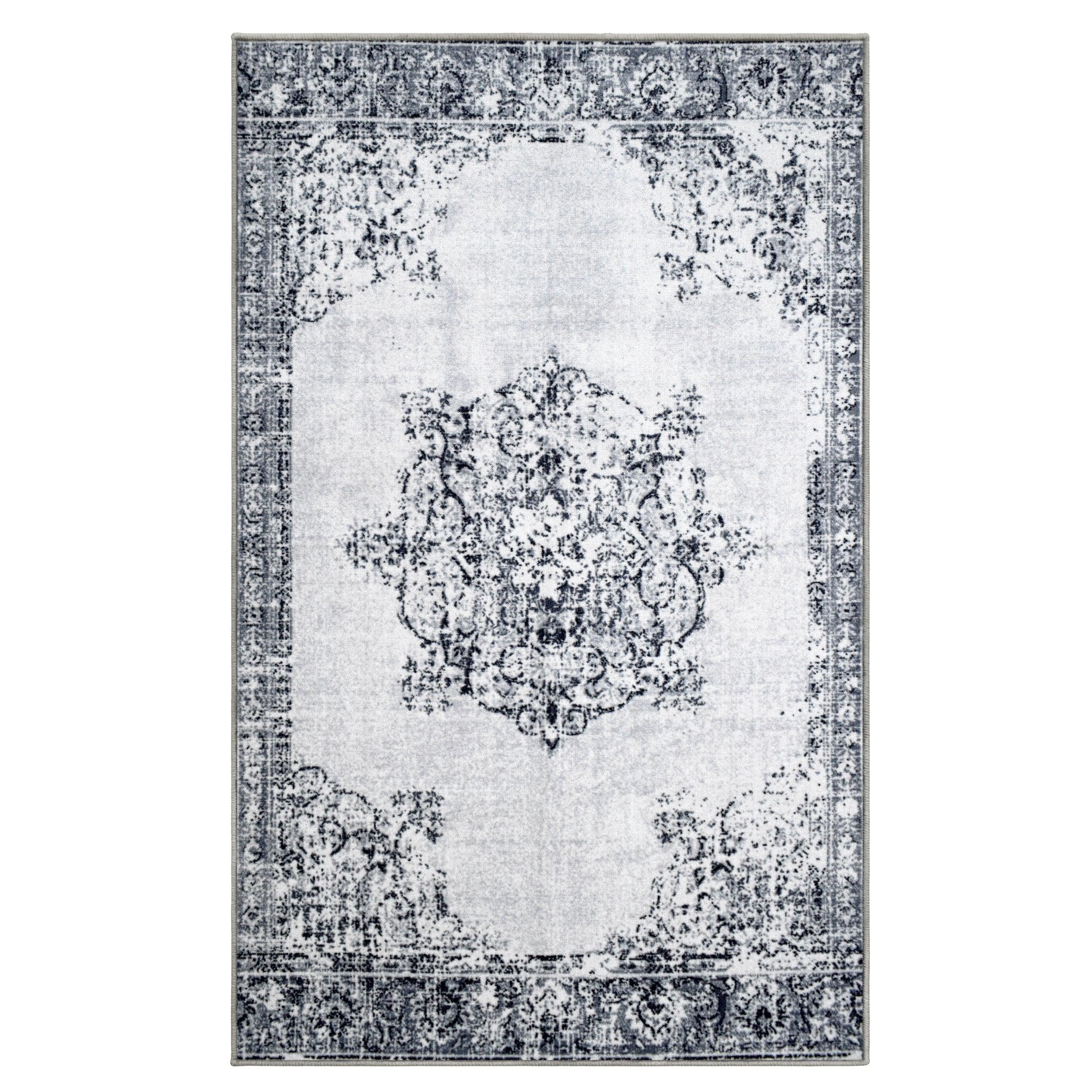 Decklan Floral Medallion Traditional Indoor Area Rug or Runner Rug - Rugs by Superior