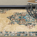 Decklan Floral Medallion Traditional Indoor Area Rug or Runner Rug - Rugs by Superior