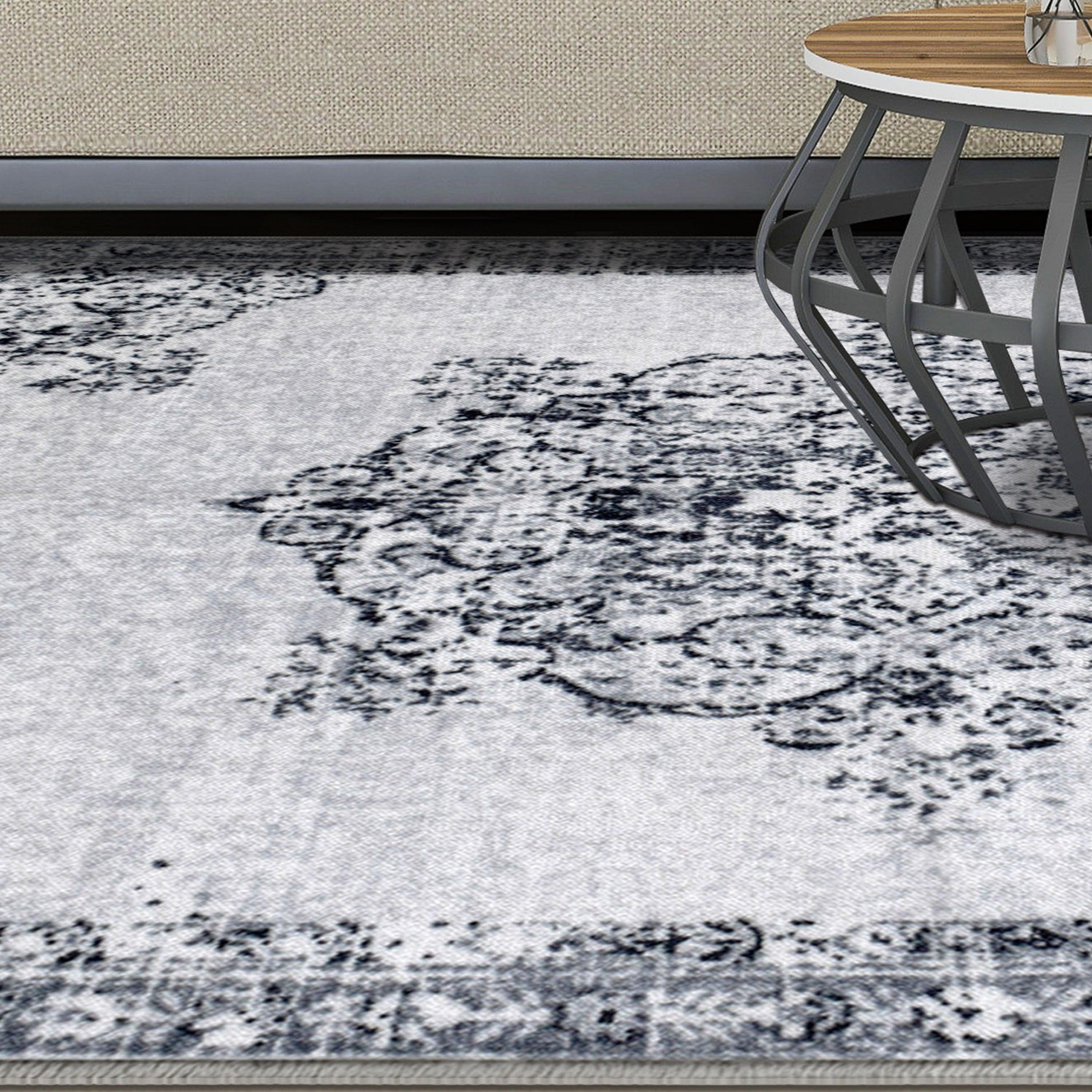 Decklan Floral Medallion Traditional Indoor Area Rug or Runner Rug - Rugs by Superior