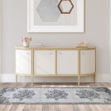Decklan Floral Medallion Traditional Indoor Area Rug or Runner Rug - Rugs by Superior