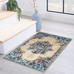 Decklan Floral Medallion Traditional Indoor Area Rug or Runner Rug - Rugs by Superior
