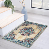 Decklan Floral Medallion Traditional Indoor Area Rug or Runner Rug - Rugs by Superior