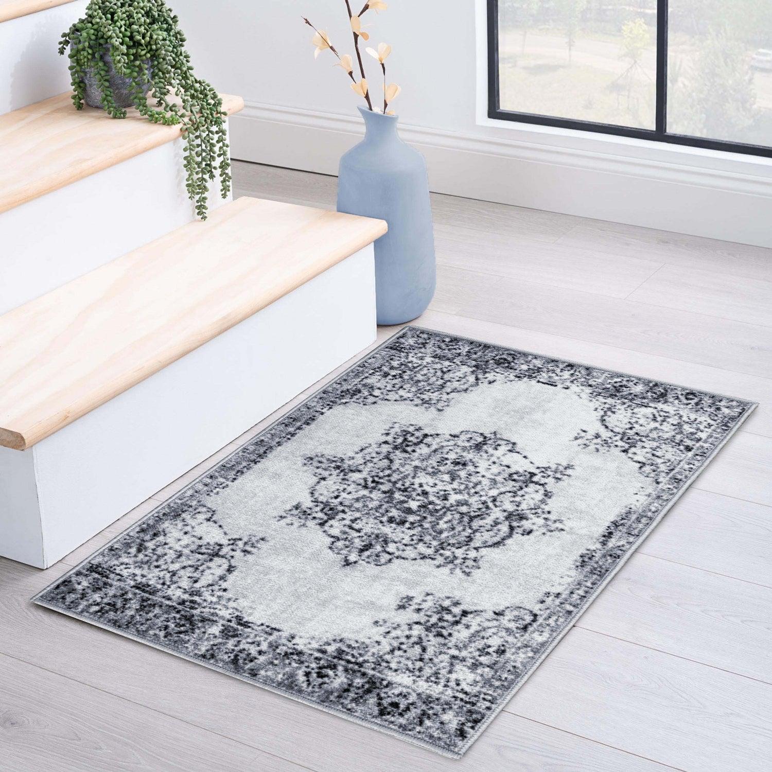 Decklan Floral Medallion Traditional Indoor Area Rug or Runner Rug - Rugs by Superior