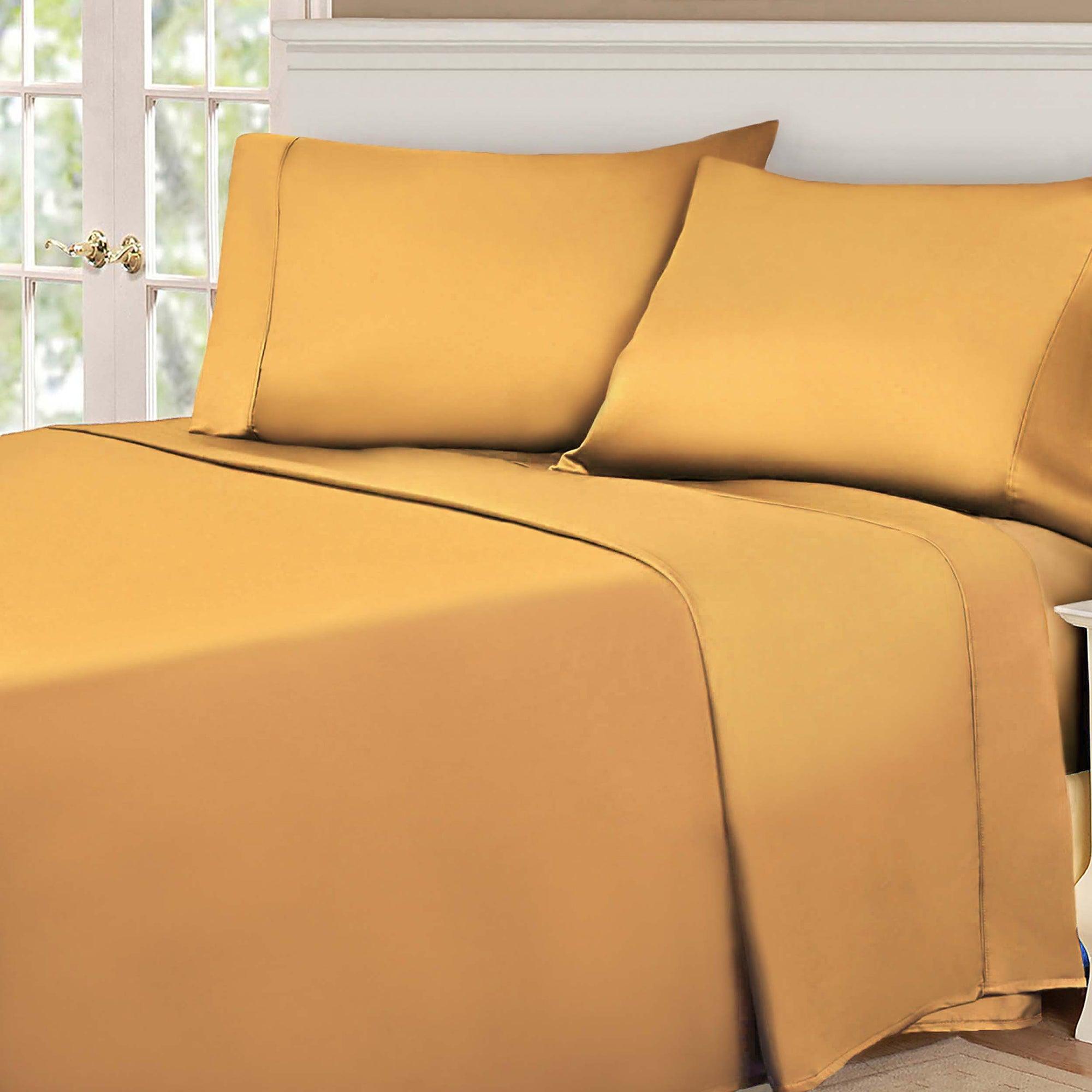 530 Thread Count Egyptian Cotton Sateen Bed Sheet Set - Egyptian Cotton Sheet Set by Superior Brand