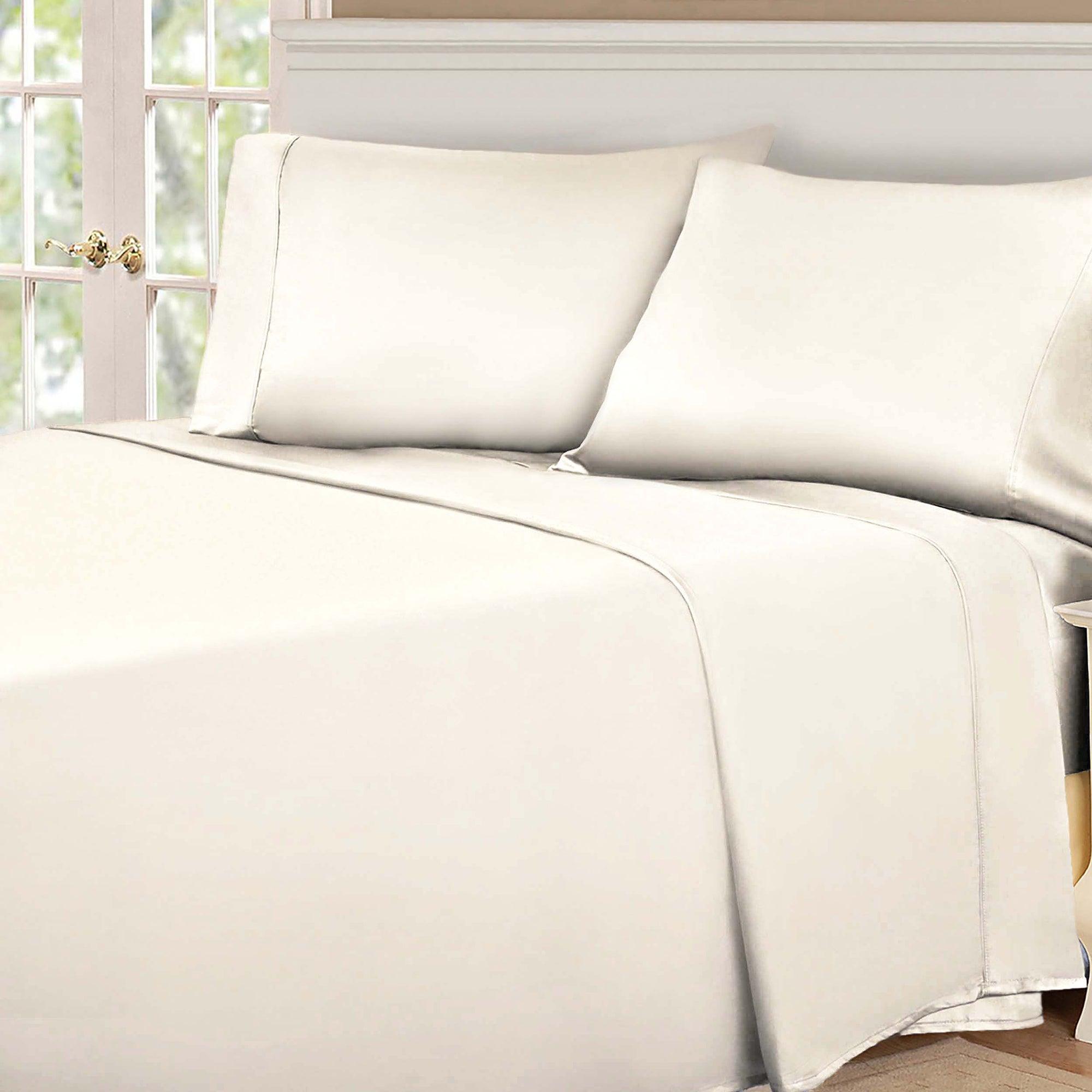 530 Thread Count Egyptian Cotton Sateen Bed Sheet Set - Egyptian Cotton Sheet Set by Superior Brand