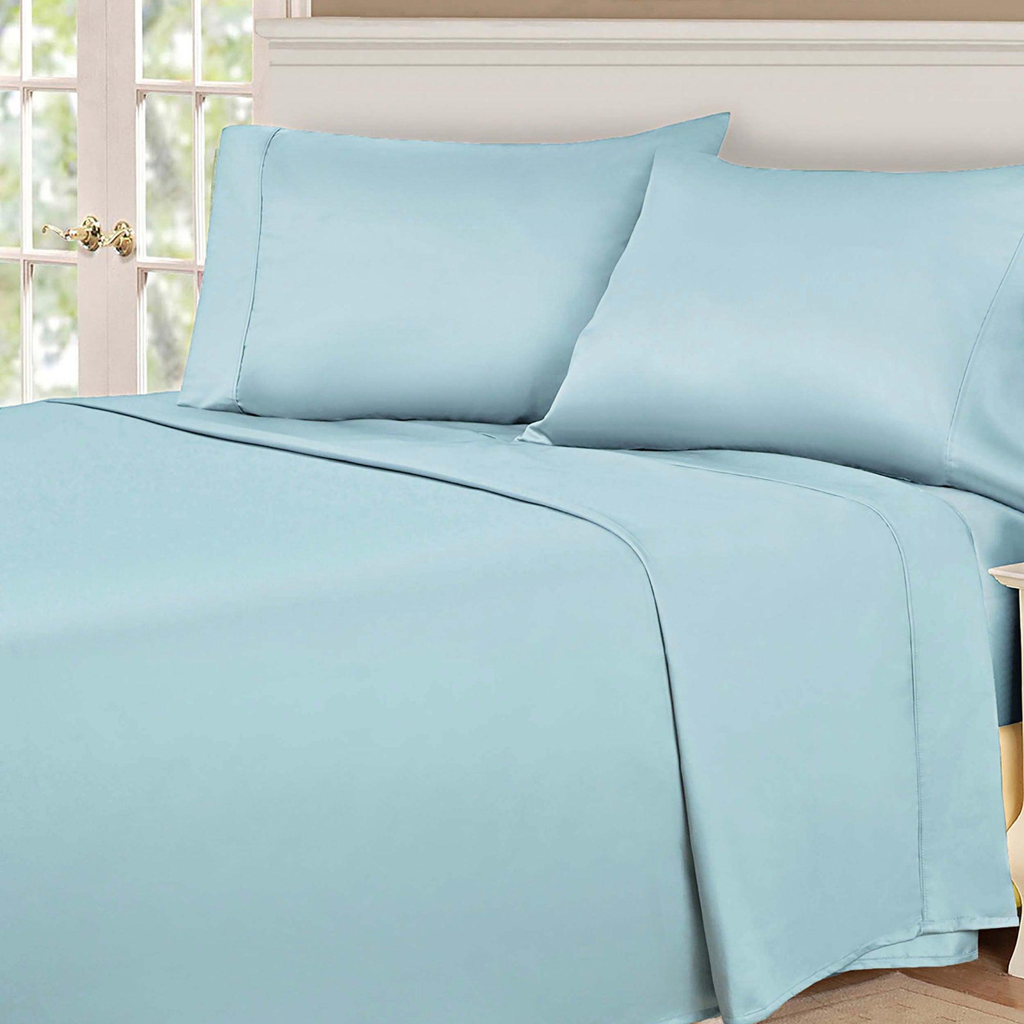 530 Thread Count Egyptian Cotton Sateen Bed Sheet Set - Egyptian Cotton Sheet Set by Superior Brand
