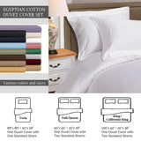 Egyptian Cotton 530 Thread Count Solid Luxury Duvet Cover Set - Egyptian Cotton Duvet Cover Set by Superior