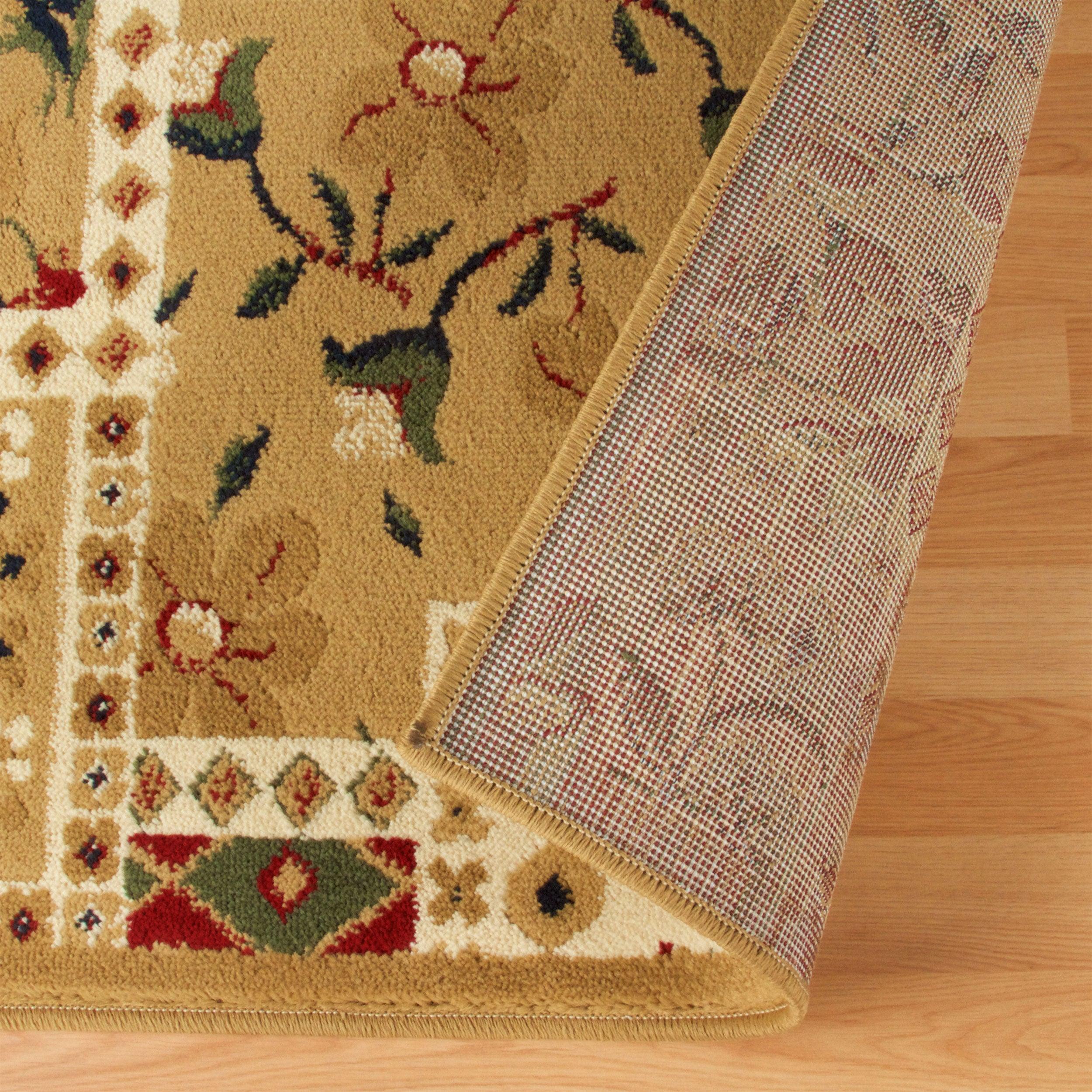 Flower Patchwork Floral Ornamental Rustic Indoor Area Rug - by Superior