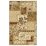 Flower Patchwork Floral Ornamental Rustic Indoor Area Rug - by Superior