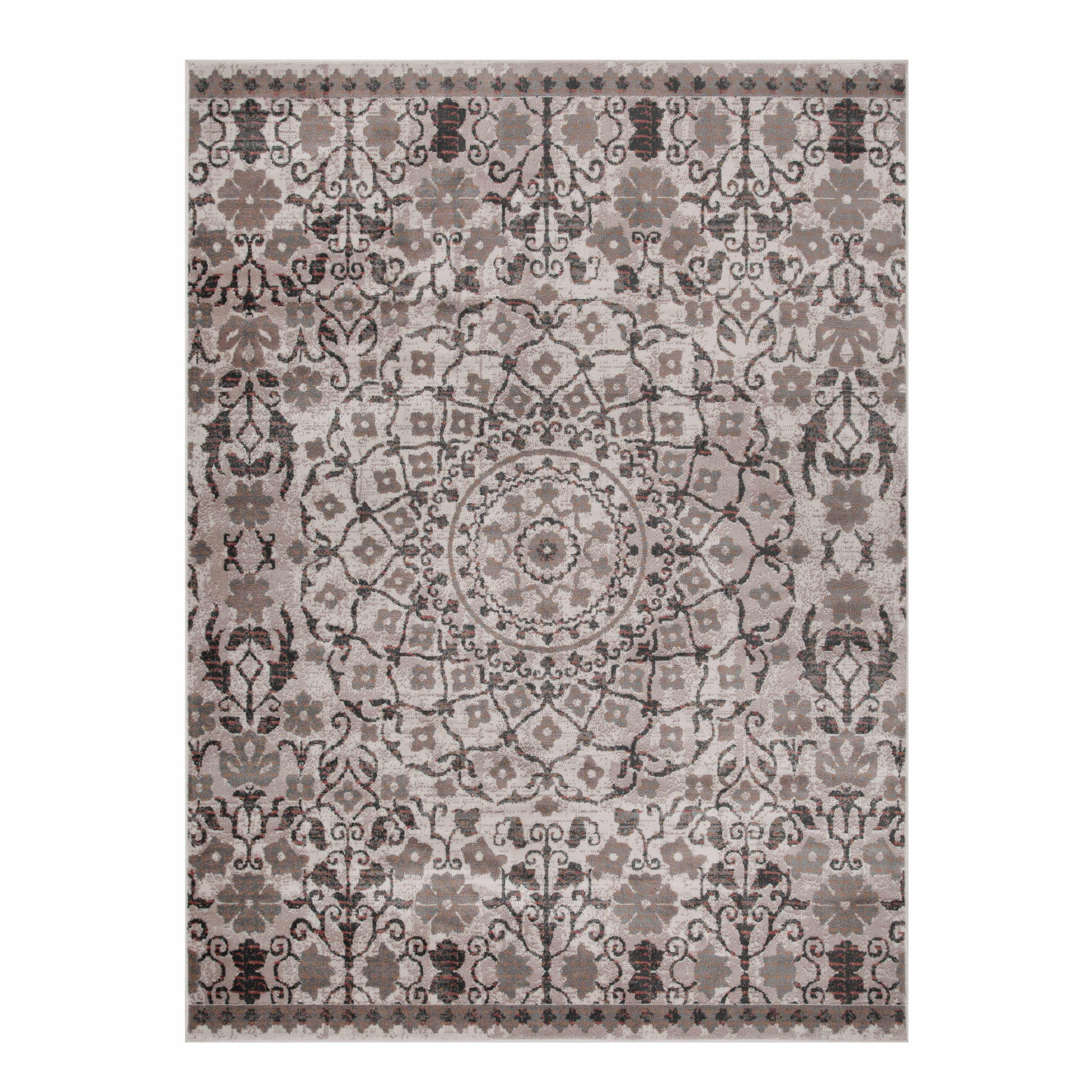 Galilee Vintage Bohemian Floral Mandala Indoor Area Rug Or Runner Rug - Rugs by Superior