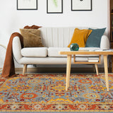 Hadar Tribal Medallion Southwestern Non-Slip Indoor Area Rug or Runner - Rugs by Superior