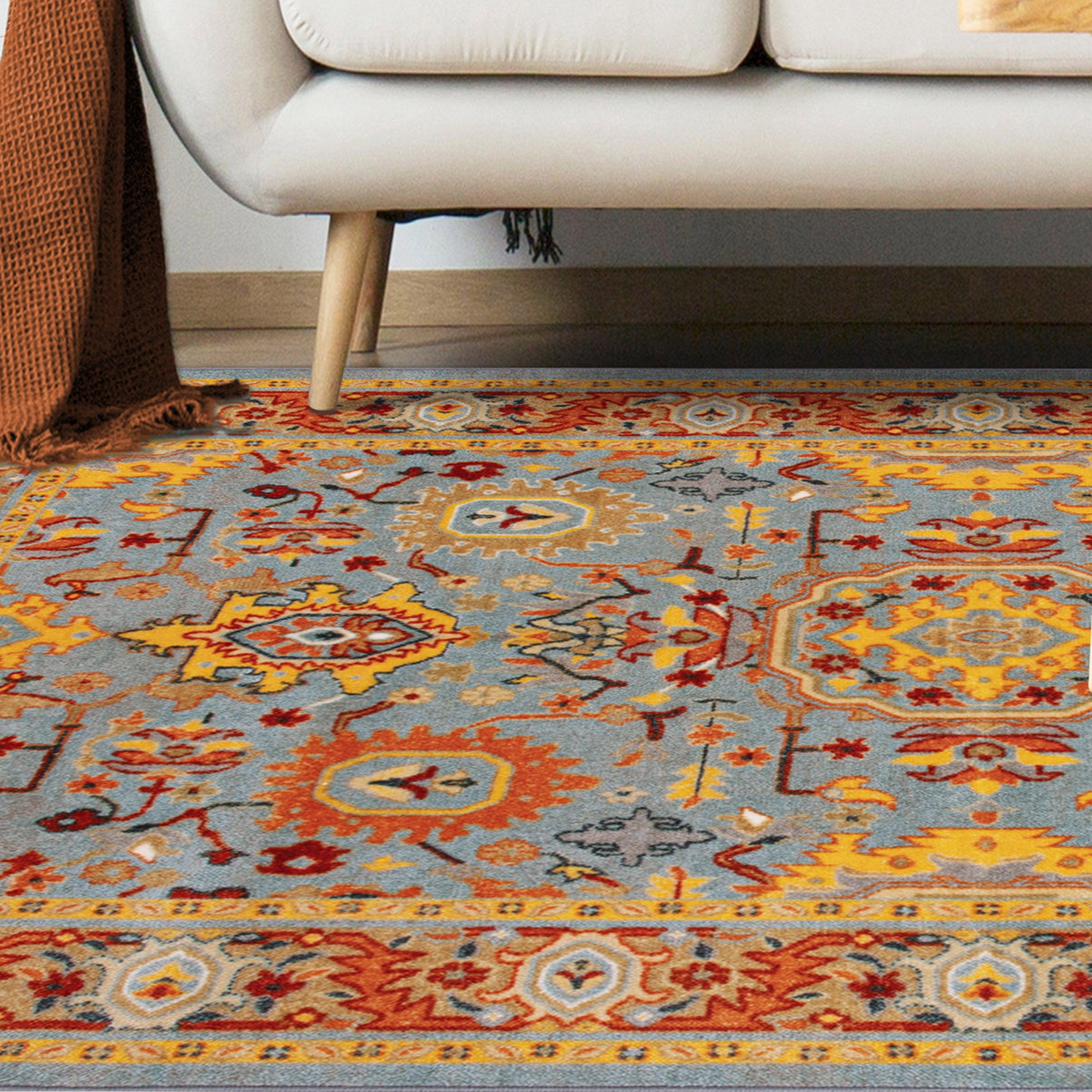 Hadar Tribal Medallion Southwestern Non-Slip Indoor Area Rug or Runner - Rugs by Superior