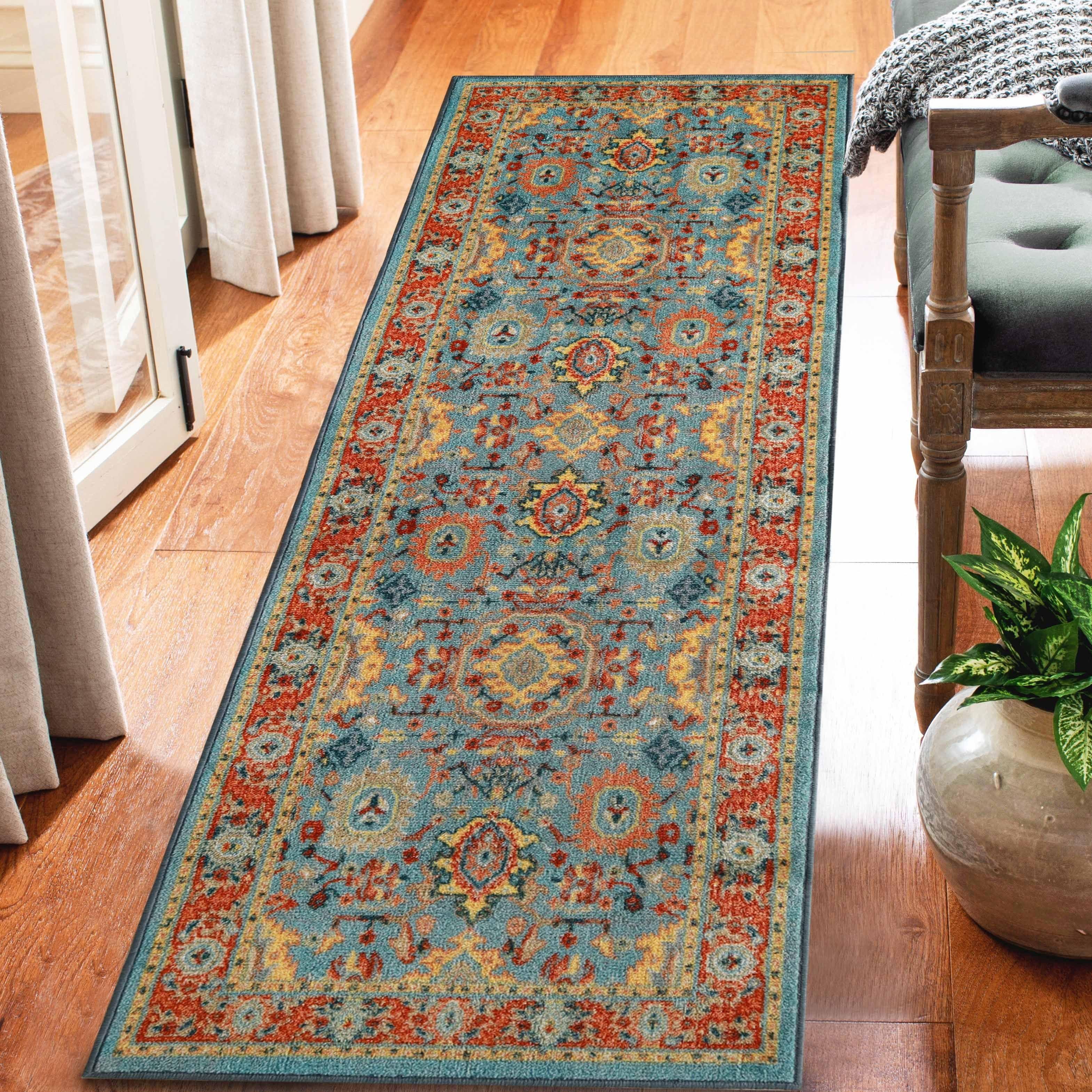 Hadar Tribal Medallion Southwestern Non-Slip Indoor Area Rug or Runner - Rugs by Superior