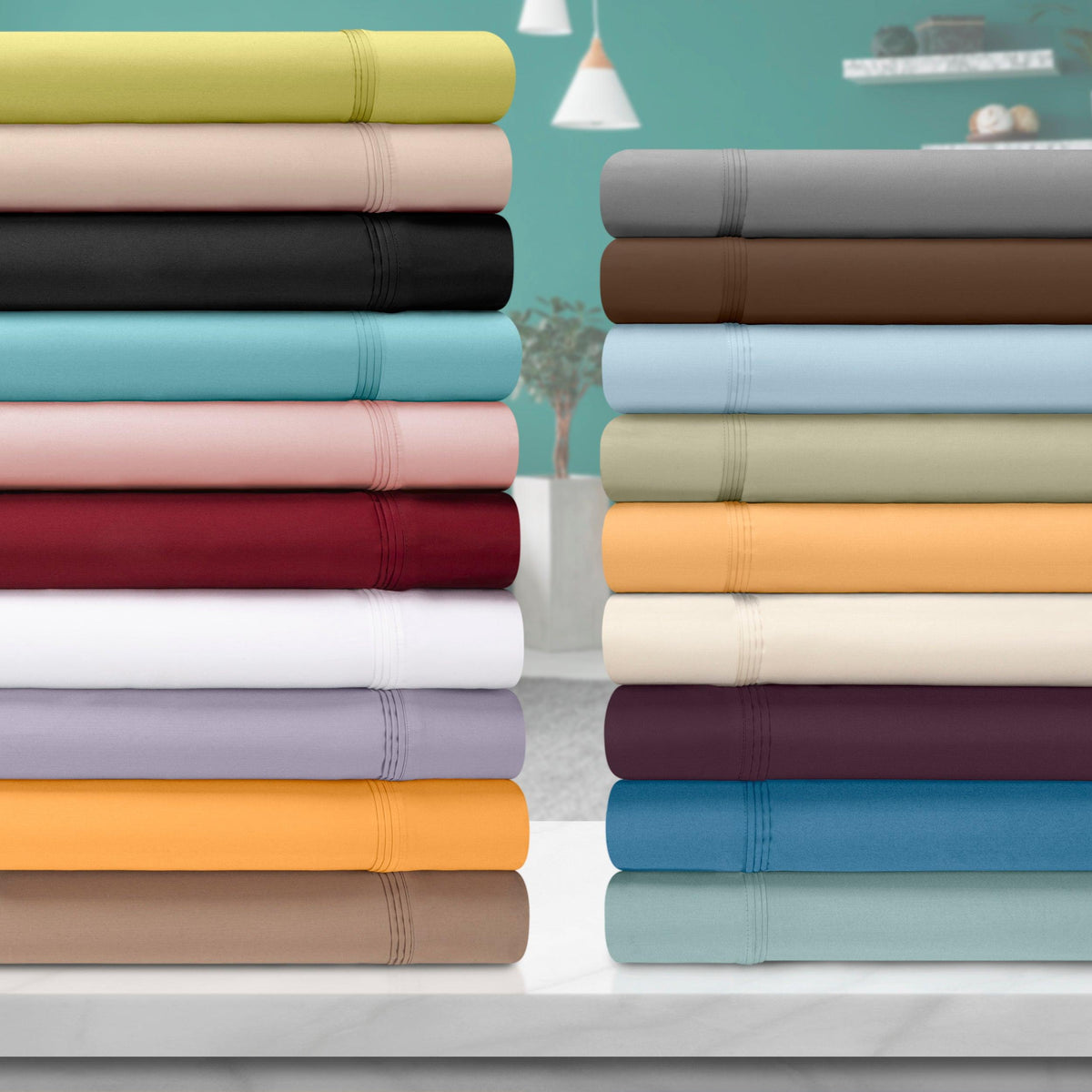 650-Thread Count 100% Egyptian Cotton Plush Deep Pocket Sheet Set-Sheet Set by Superior-Home City Inc
