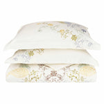 Hyacinth Embroidered Floral Cotton Duvet Cover Set - Duvet Cover Set by Superior
