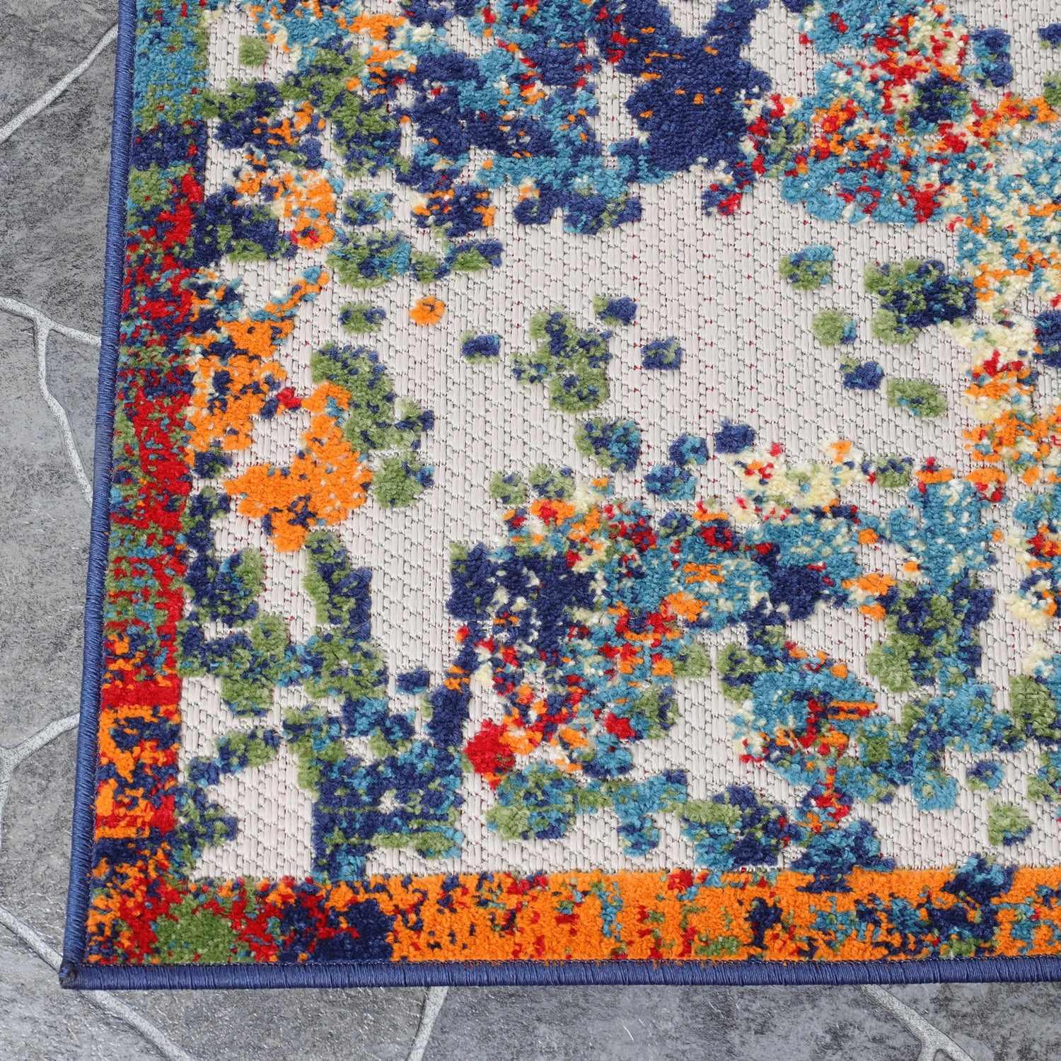 Kalina Abstract Splatter Area Rug Modern Indoor Outdoor Rug - Rugs by Superior