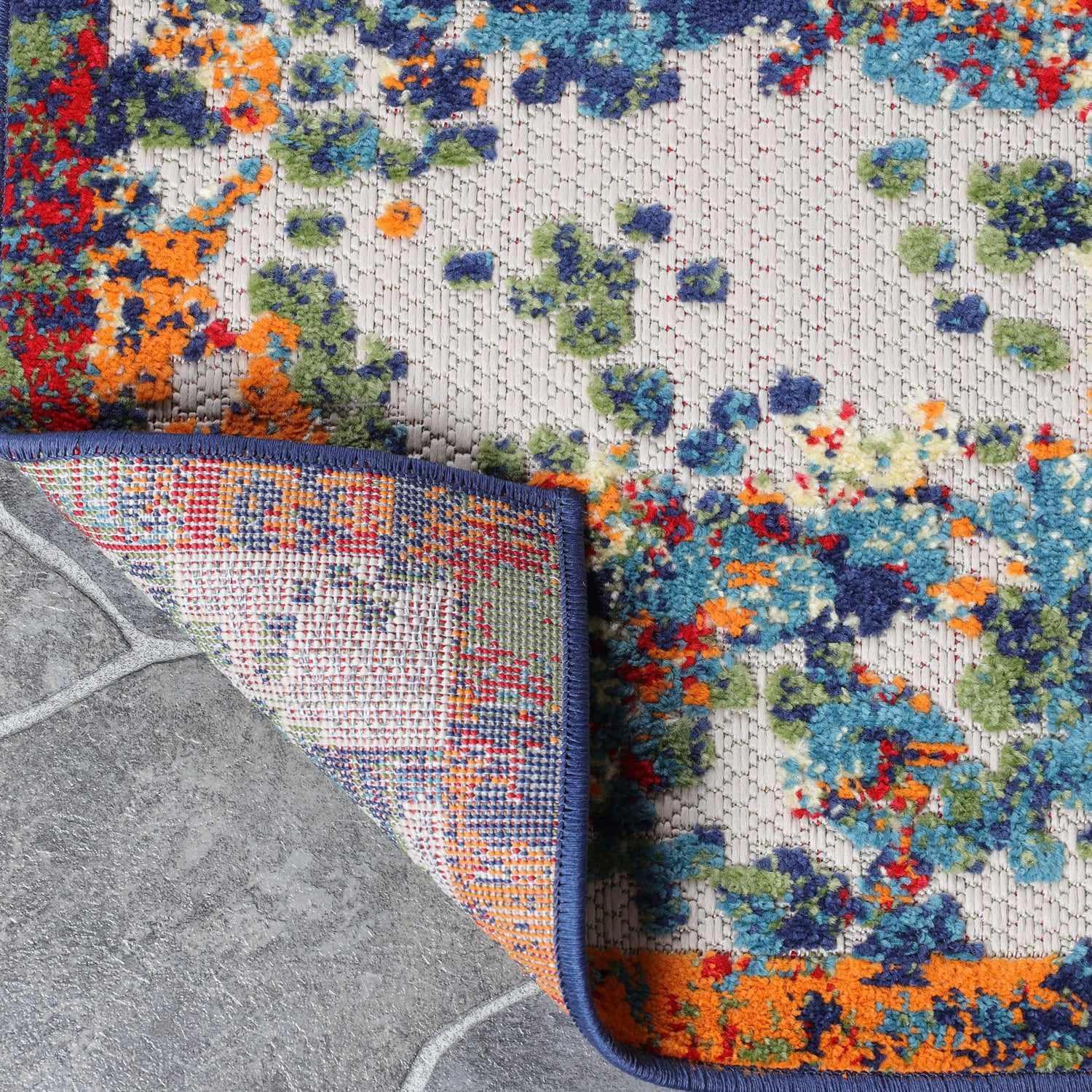 Kalina Abstract Splatter Area Rug Modern Indoor Outdoor Rug - Rugs by Superior