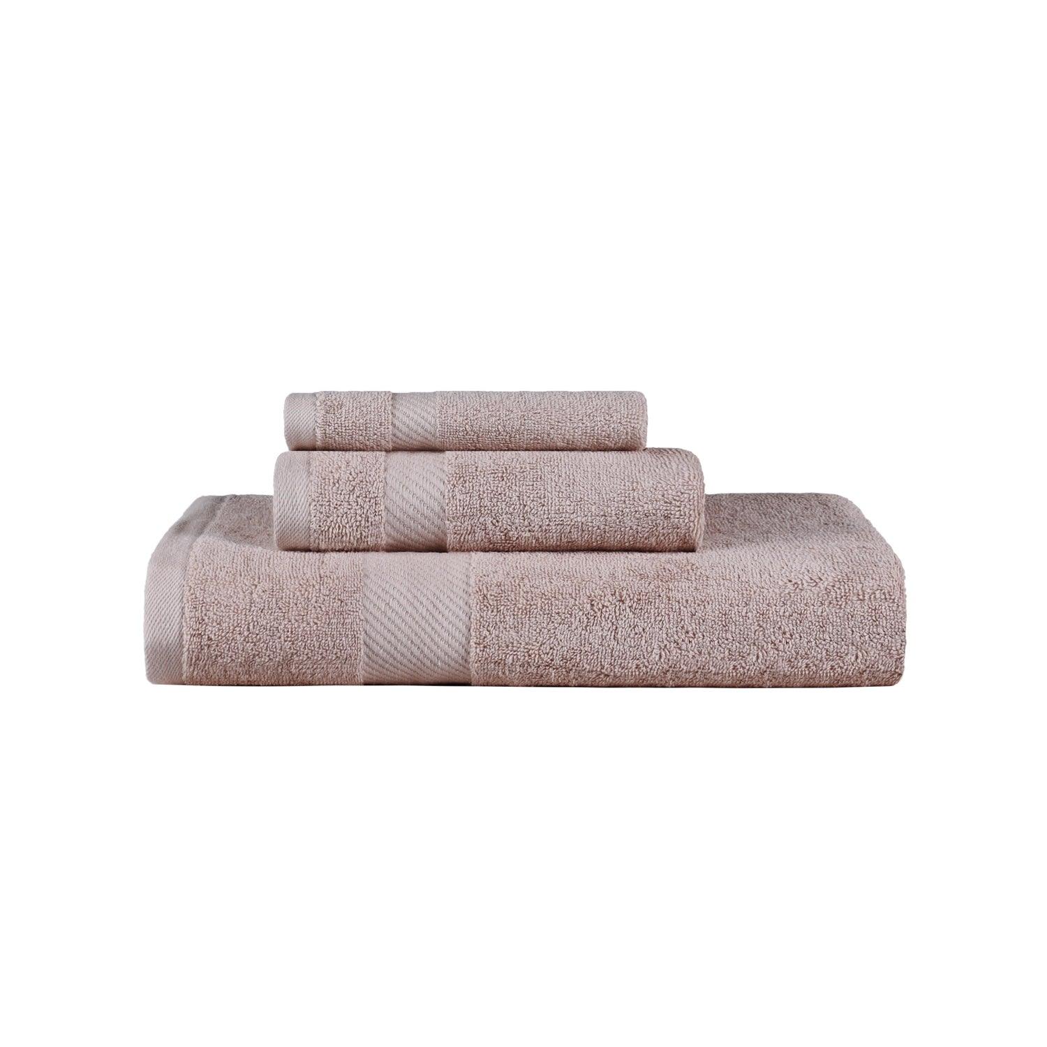 Kendell Egyptian Cotton Quick Drying 3-Piece Towel Set - Fawn