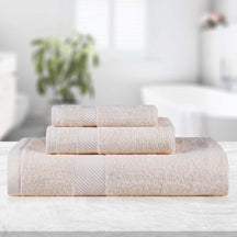 Kendell Egyptian Cotton Quick Drying 3-Piece Towel Set - Ivory