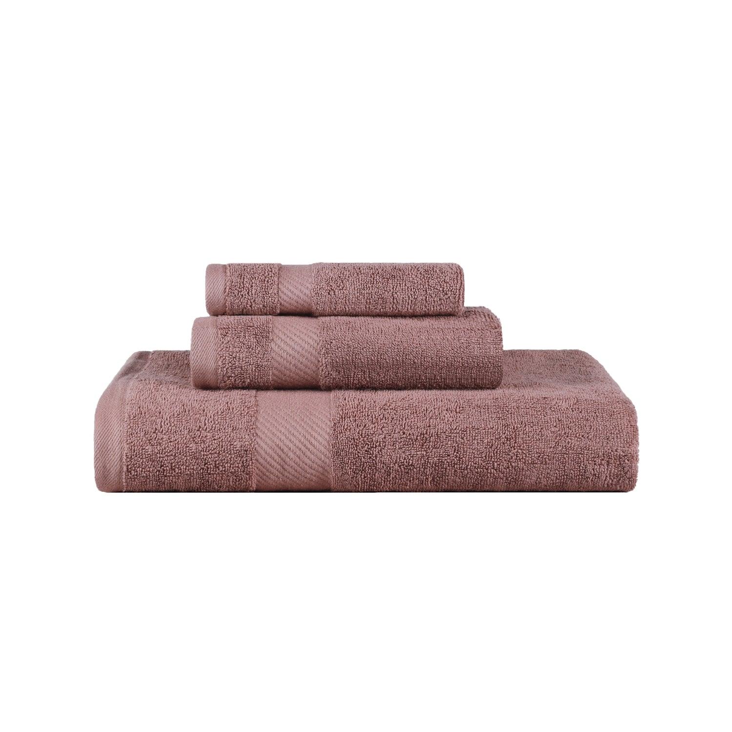 Kendell Egyptian Cotton Quick Drying 3-Piece Towel Set - Sedona