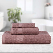 Kendell Egyptian Cotton Quick Drying 3-Piece Towel Set - Sedona