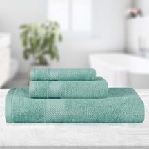 Kendell Egyptian Cotton Quick Drying 3-Piece Towel Set - Sea Foam